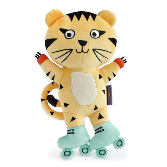Milk&Moo Skater Cheetah Plush – Soft Cuddly Toy with Adorable Roller Skates