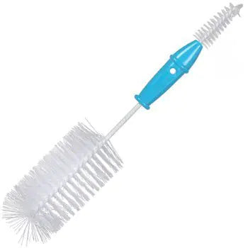 Kindora Dual Bottle Brush — Baby Bottle Cleaner with Nipple Brush