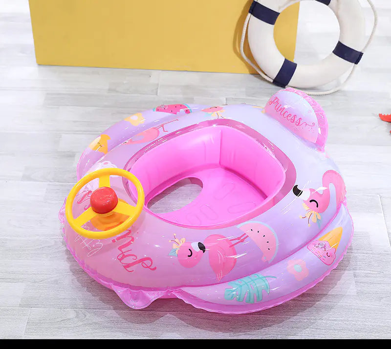 Kindora Baby Swim Float — Inflatable Safety Seat Pool Float