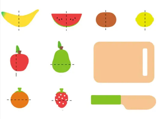 Montessori Wooden Fruit Cutting Crate