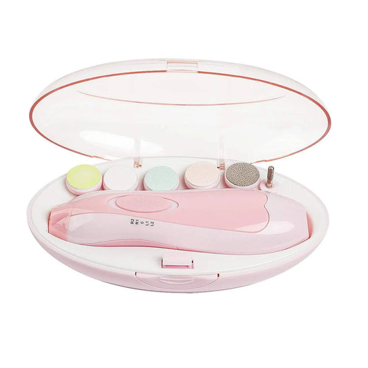 Kindora GlowCare Nail Kit — Electric Baby Nail Trimmer with LED Light