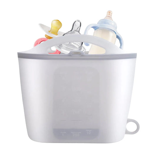🫧 SiliconeSafe Reusable Steam Sterilizer Bag – For Baby Bottles, Pacifiers & Accessories