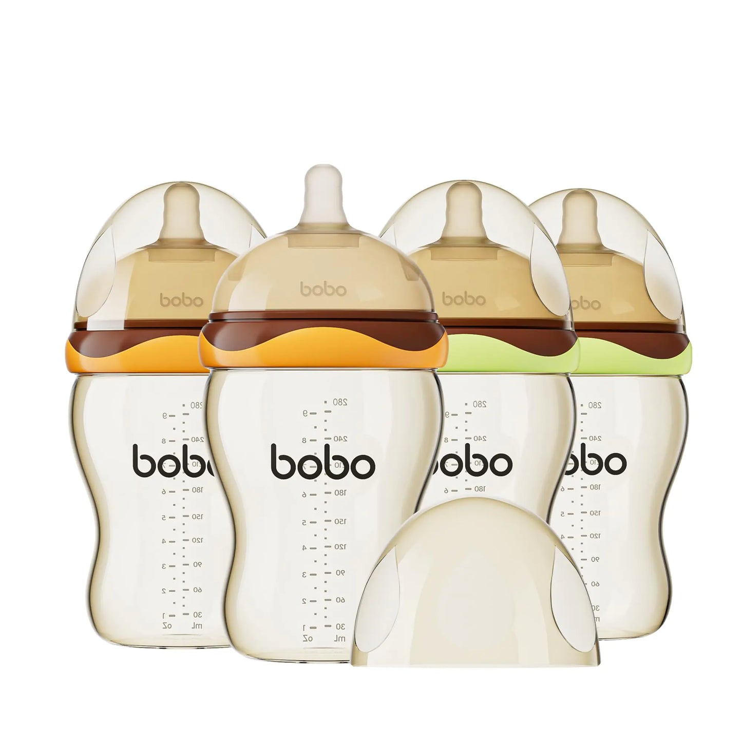 YOHKOH™ SoftFlex Newborn PPSU Bottles – 4-Pack Anti-Colic Design