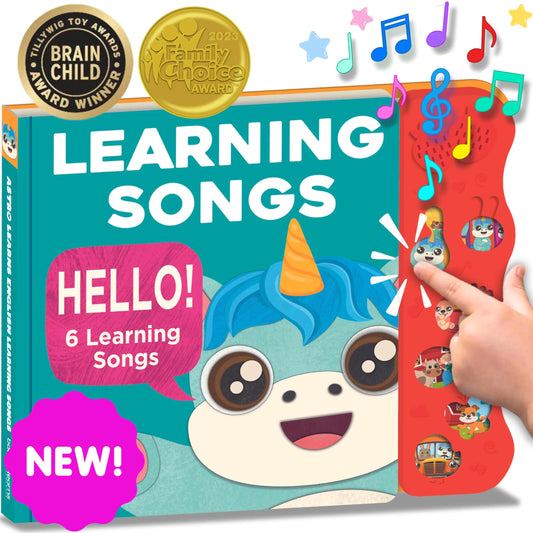 📚 Astro Learns: Interactive Musical Learning Book (Ages 1–3)
