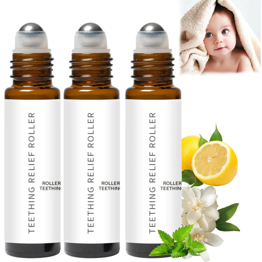All-Natural Baby Teething Relief Oil Rollers – 3 Pack