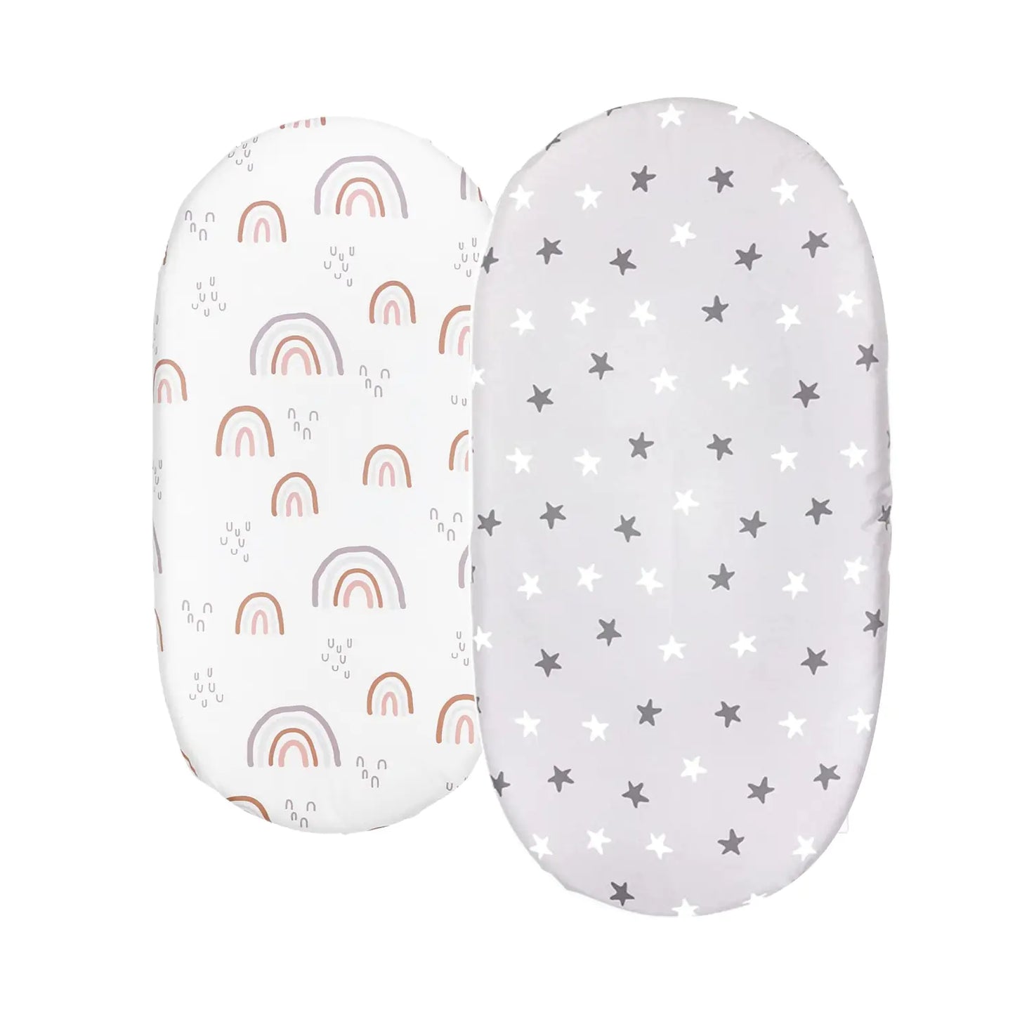 Cozy Elastic Fitted Cradle & Changing Table Sheet – Safari & Floral Prints