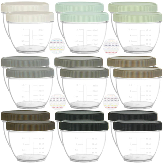 🥗 BabyLite 18-Piece Baby Food Storage Containers – BPA-Free with Screw-Top Lids