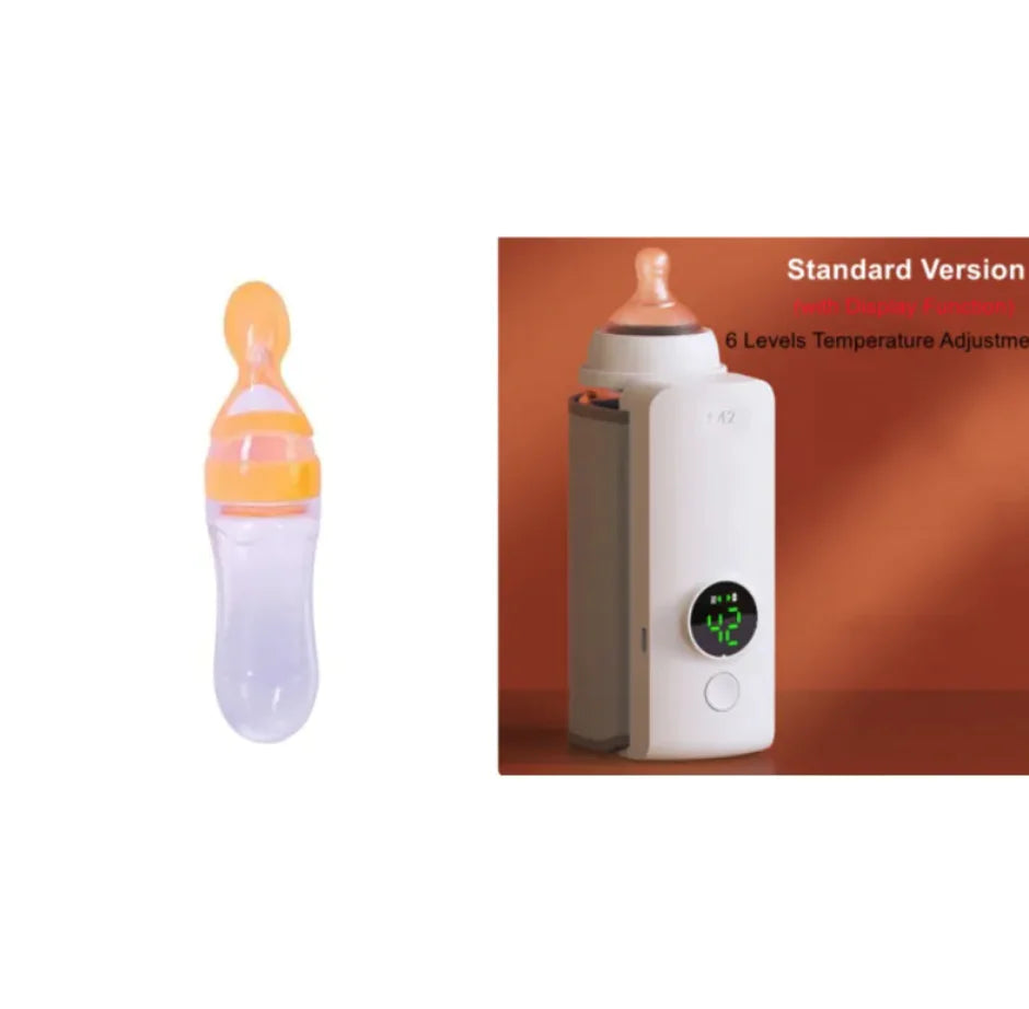 🍼 Portable Wireless Baby Bottle Warmer – Adjustable Heat