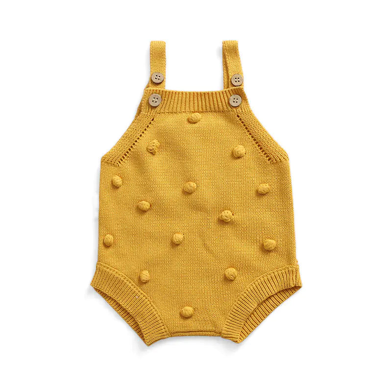 Kindora Knit Baby Romper — Cotton Sleeveless Outfit