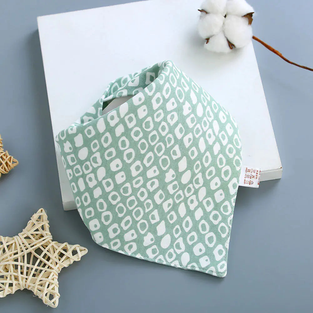 Baby Bibs and Cotton Triangle Scarves for Infants
