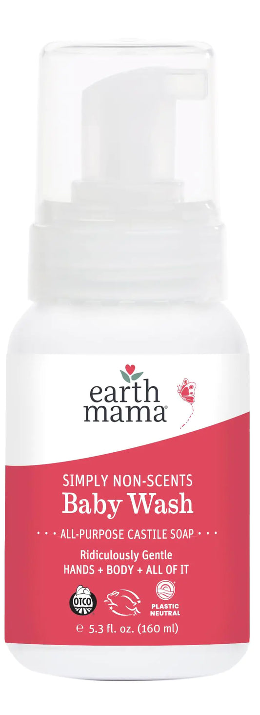 Earth Mama Unscented Baby Foaming Wash – 5.3oz