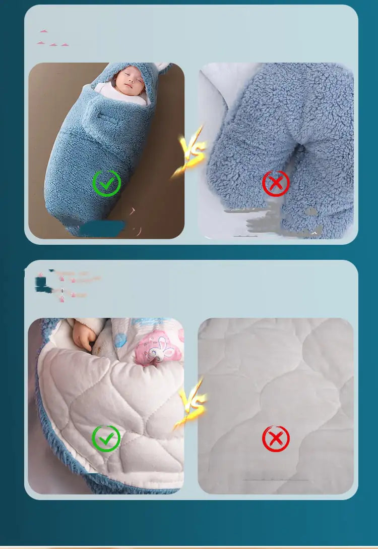 Kindora Anti-Shock Swaddle — Cozy Protective Sleeping Bag for Newborns