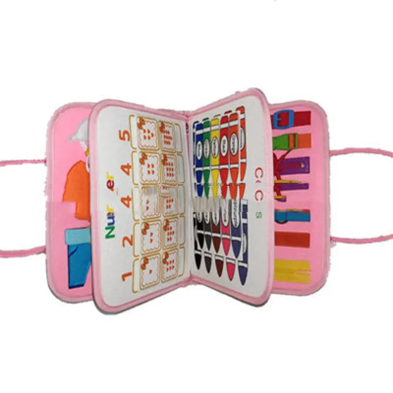 Kindora Montessori Busy Board — Travel Learning Activity Toy