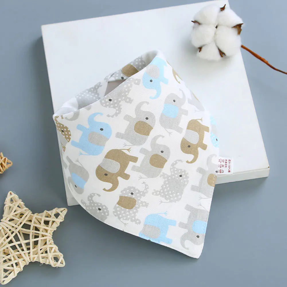 Baby Bibs and Cotton Triangle Scarves for Infants