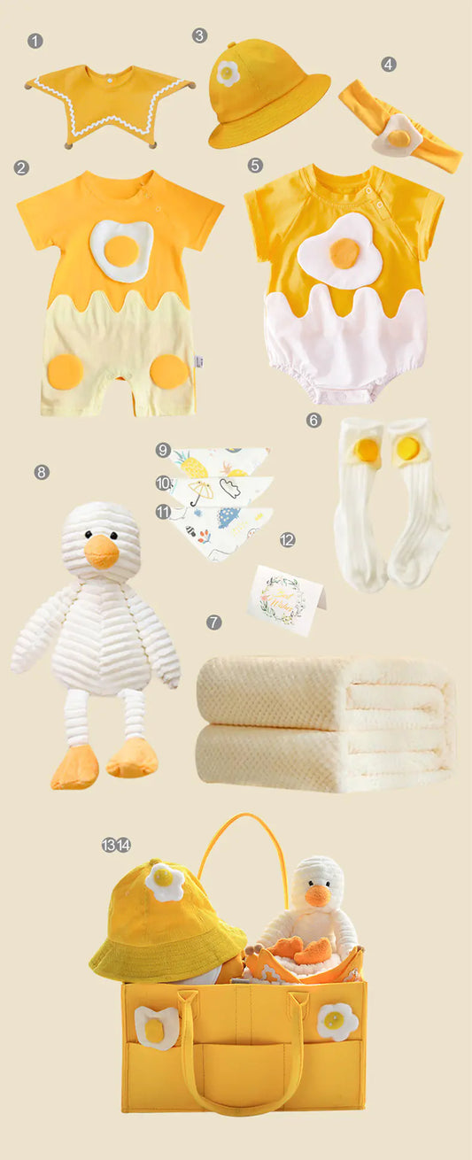 Newborn Gift Box – 14-Piece Baby Essentials & Keepsake Set 🎁