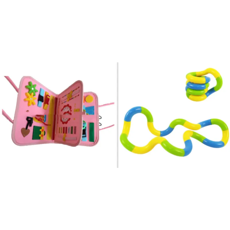 Kindora Montessori Busy Board — Travel Learning Activity Toy