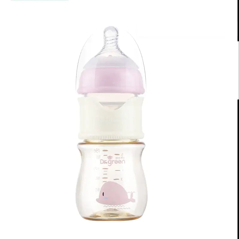 Wide-Caliber Glass Baby Bottle (Dr. Green)