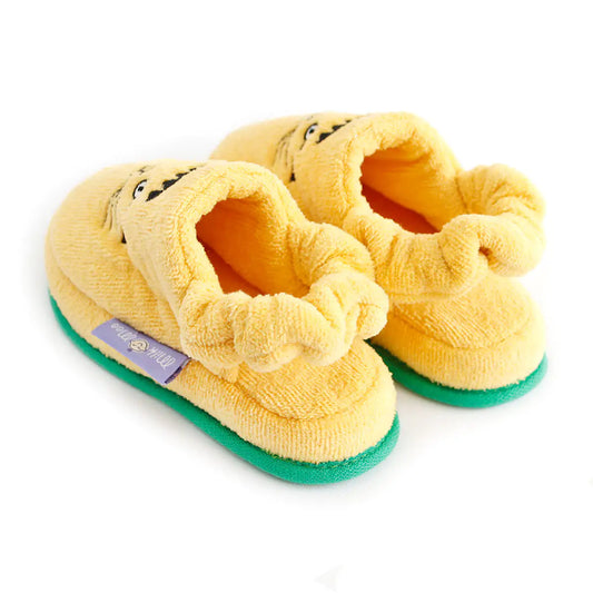 🐆 Skater Cheetah Kids Slippers – Fuzzy & Fun Indoor Footwear