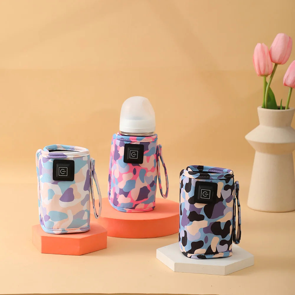 Baby Bottle Warmer 3-speed adjustment Baby Bottle Cup Warmer Car Portable USB Bottle Warmer Baby and Children Outdoor Travel Bab