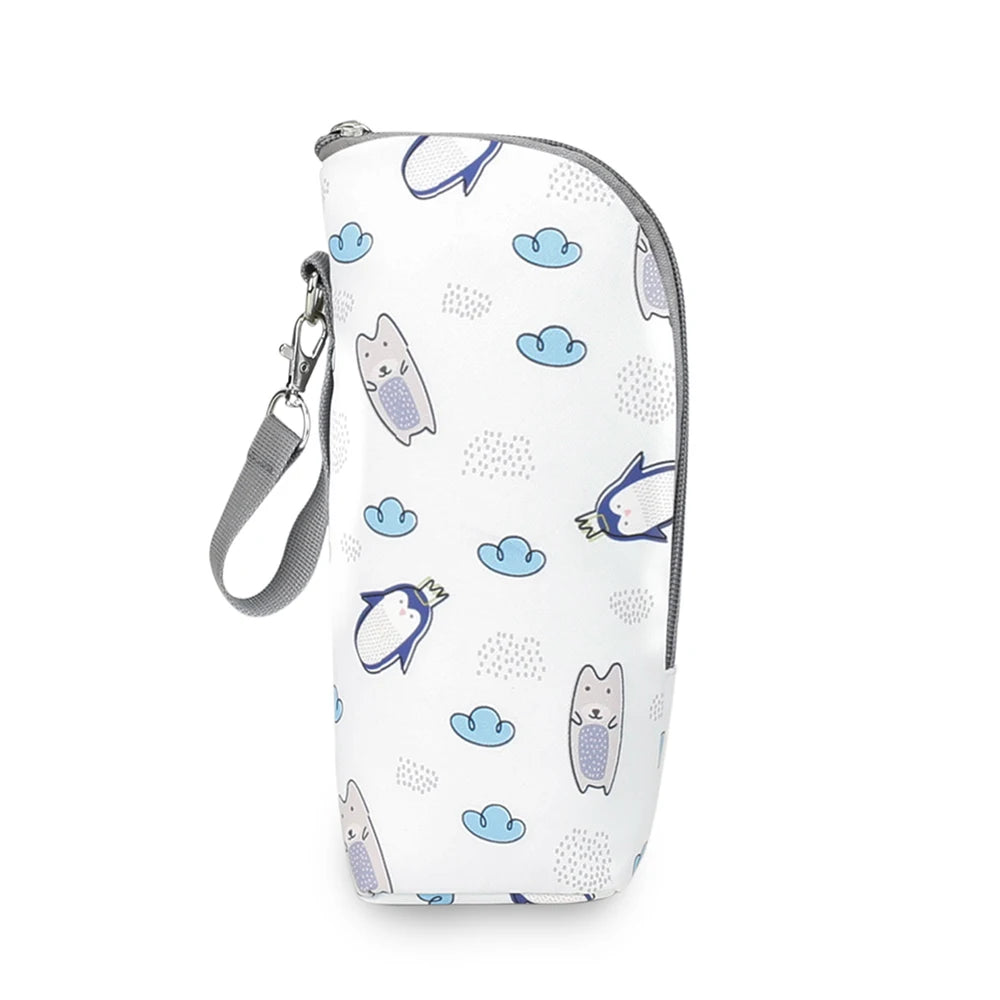 Baby Bottle Bag Bottle Warmer Baby Feeding Aluminum Mold Insulation Outing Stroller Hanging Bag For Storage Cups Drinks