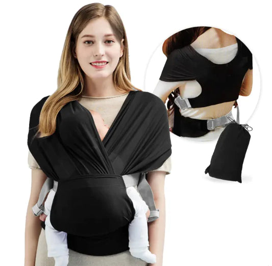 Adjustable Baby Sling Carrier – Soft Wrap for Newborns & Toddlers