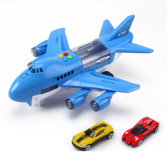 Interactive toddler audio-visual airplane plaything