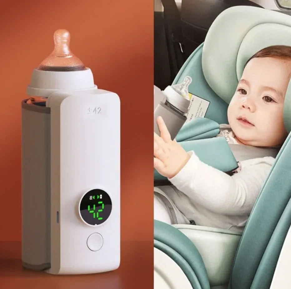 🍼 Portable Wireless Baby Bottle Warmer – Adjustable Heat