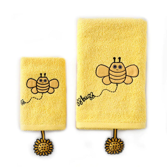 Milk&Moo Buzzy Bee Baby Towel Set – 2-Pack