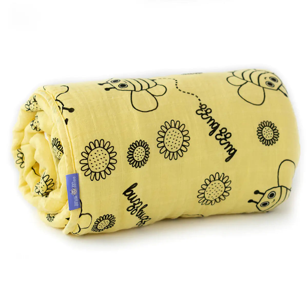 🐝 Buzzy Bee Turkish Cotton Baby Blanket
