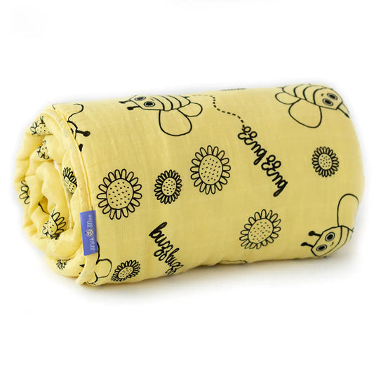 🐝 Buzzy Bee Turkish Cotton Baby Blanket