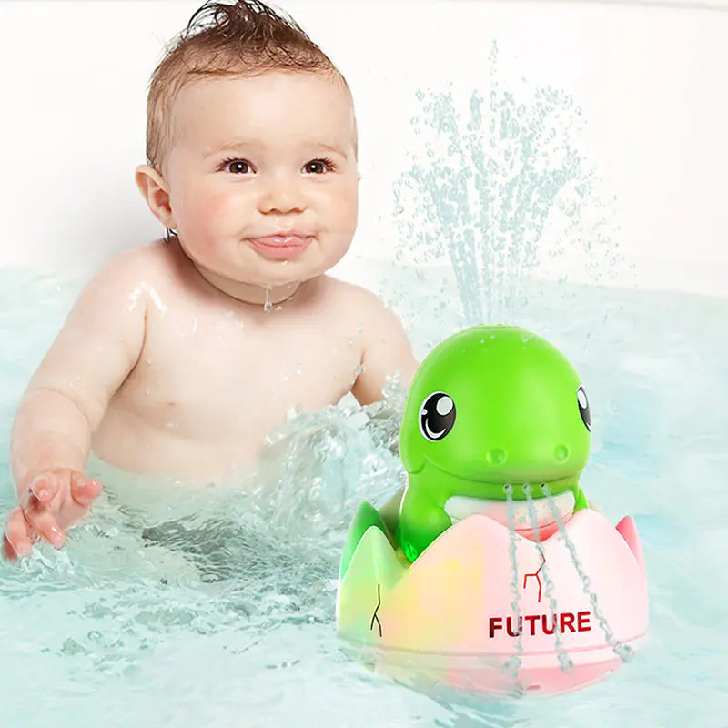 Light-Up Dino Bath Toy – Water Spray Fun