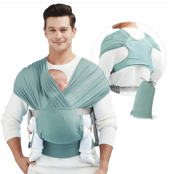 Adjustable Baby Sling Carrier – Soft Wrap for Newborns & Toddlers