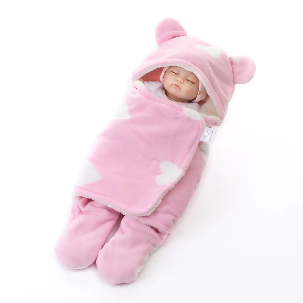 Kindora Plush Swaddle Sleep Bag — Newborn Blanket Wrap