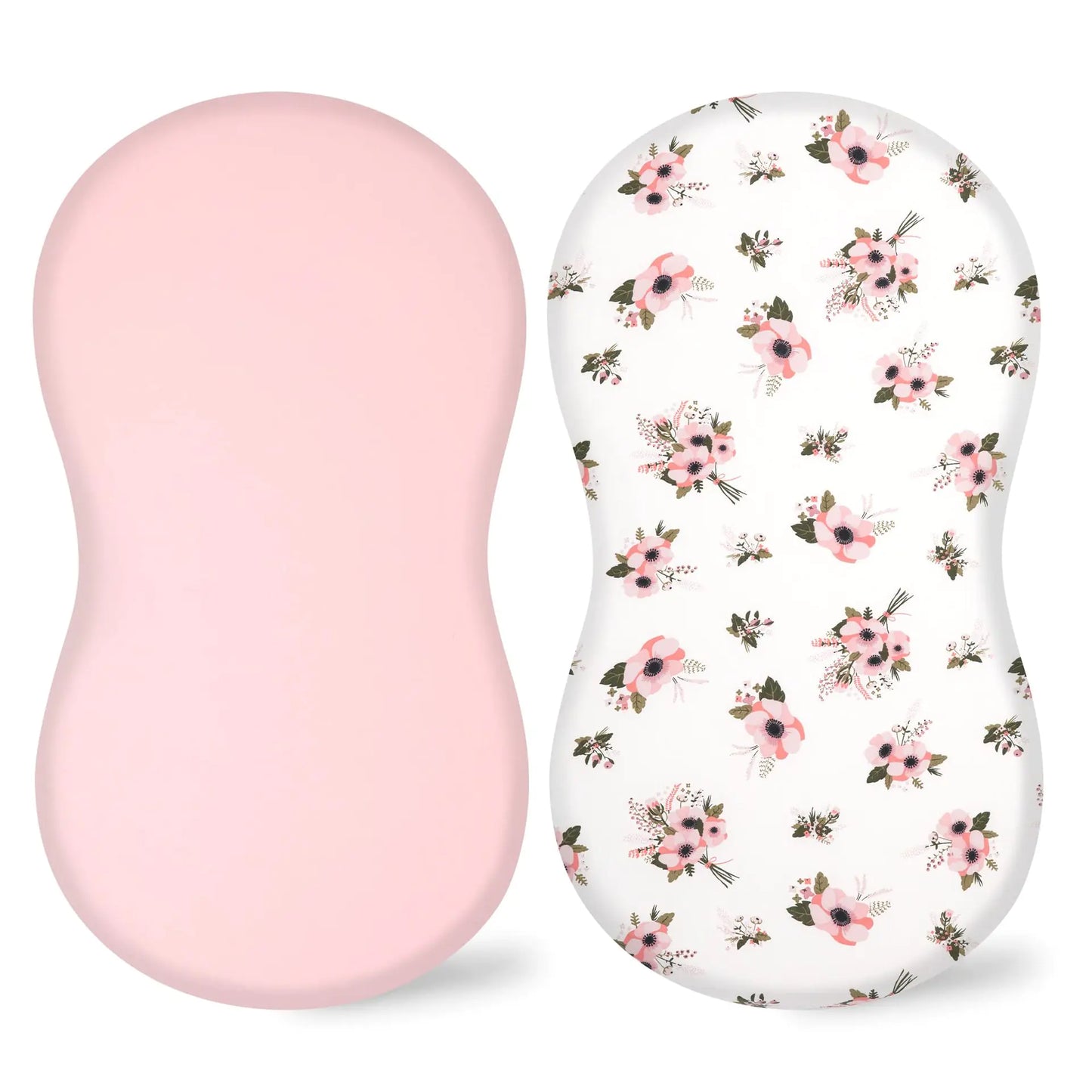 Cozy Elastic Fitted Cradle & Changing Table Sheet – Safari & Floral Prints