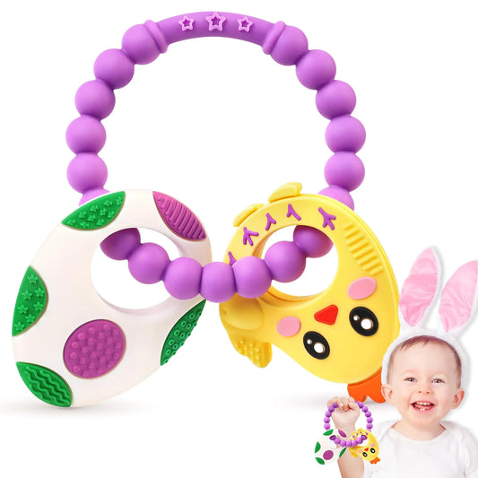 Easter Bunny Baby Teether Toy