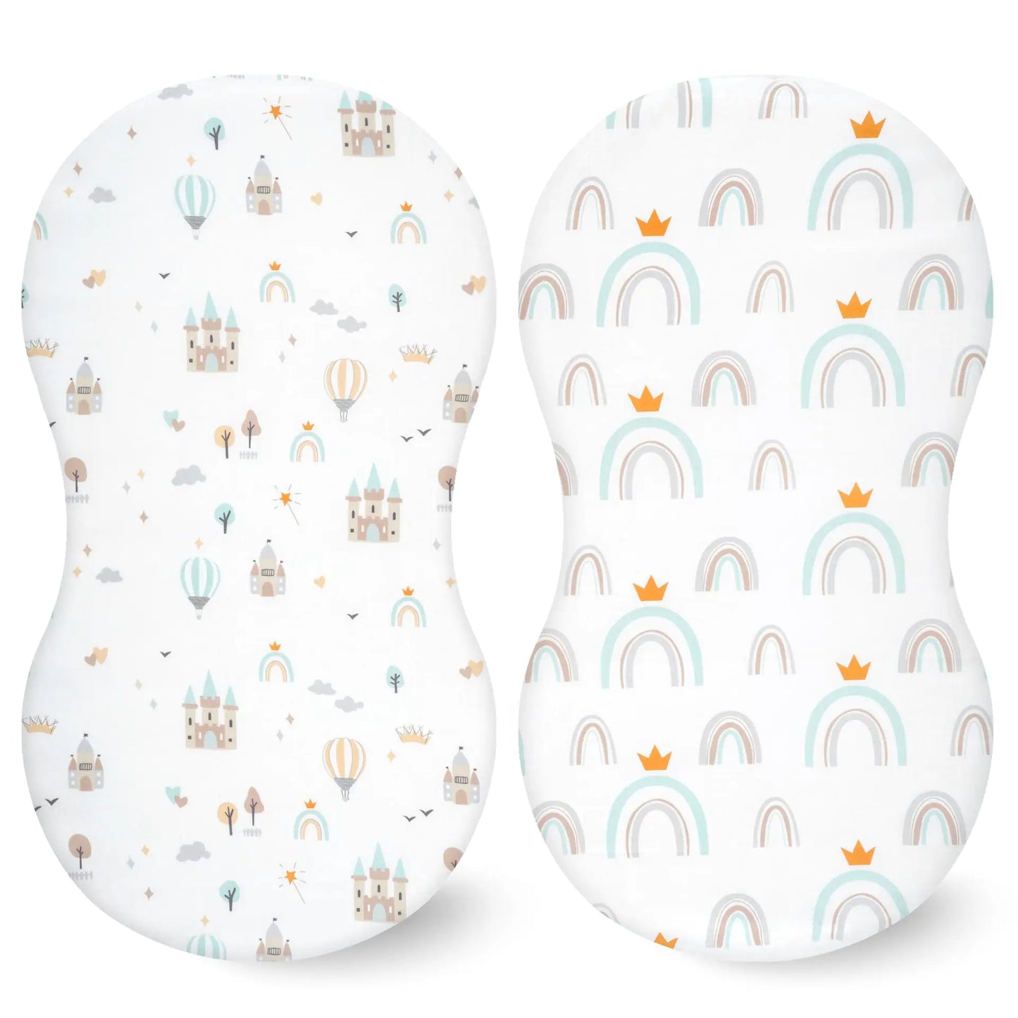 Cozy Elastic Fitted Cradle & Changing Table Sheet – Safari & Floral Prints