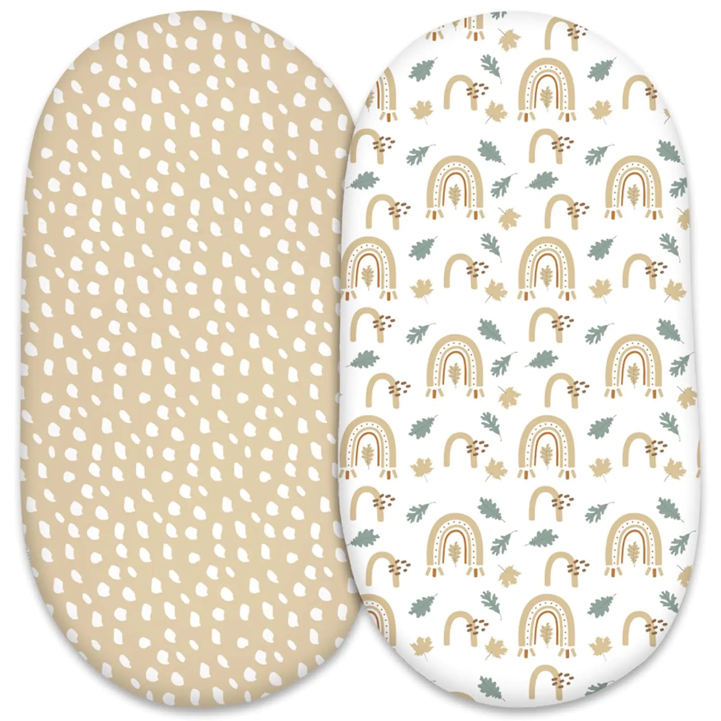 Cozy Elastic Fitted Cradle & Changing Table Sheet – Safari & Floral Prints