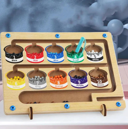 Wooden Magnetic Counting Puzzle