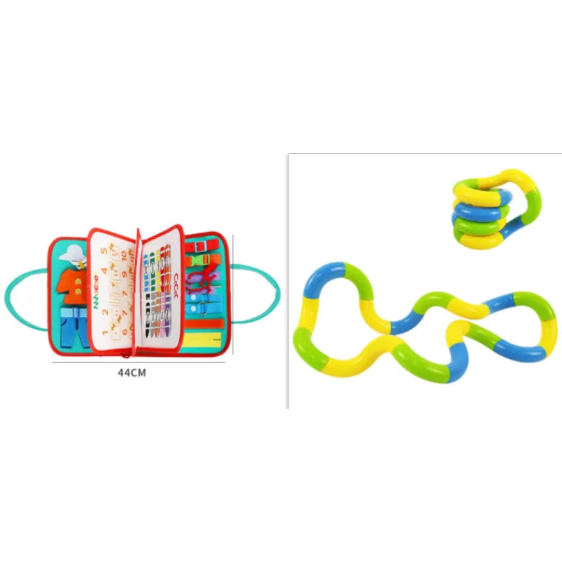 Kindora Montessori Busy Board — Travel Learning Activity Toy