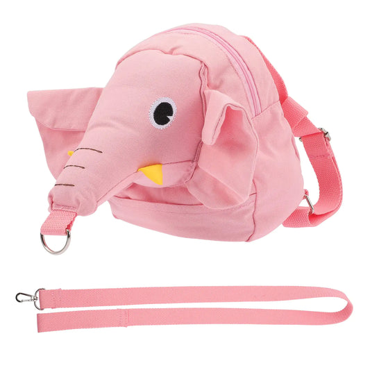 LUOZZY Elephant Toddler Backpack with Leash (Pink)