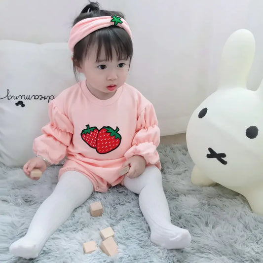 🍓 Sweet Berry Baby Romper