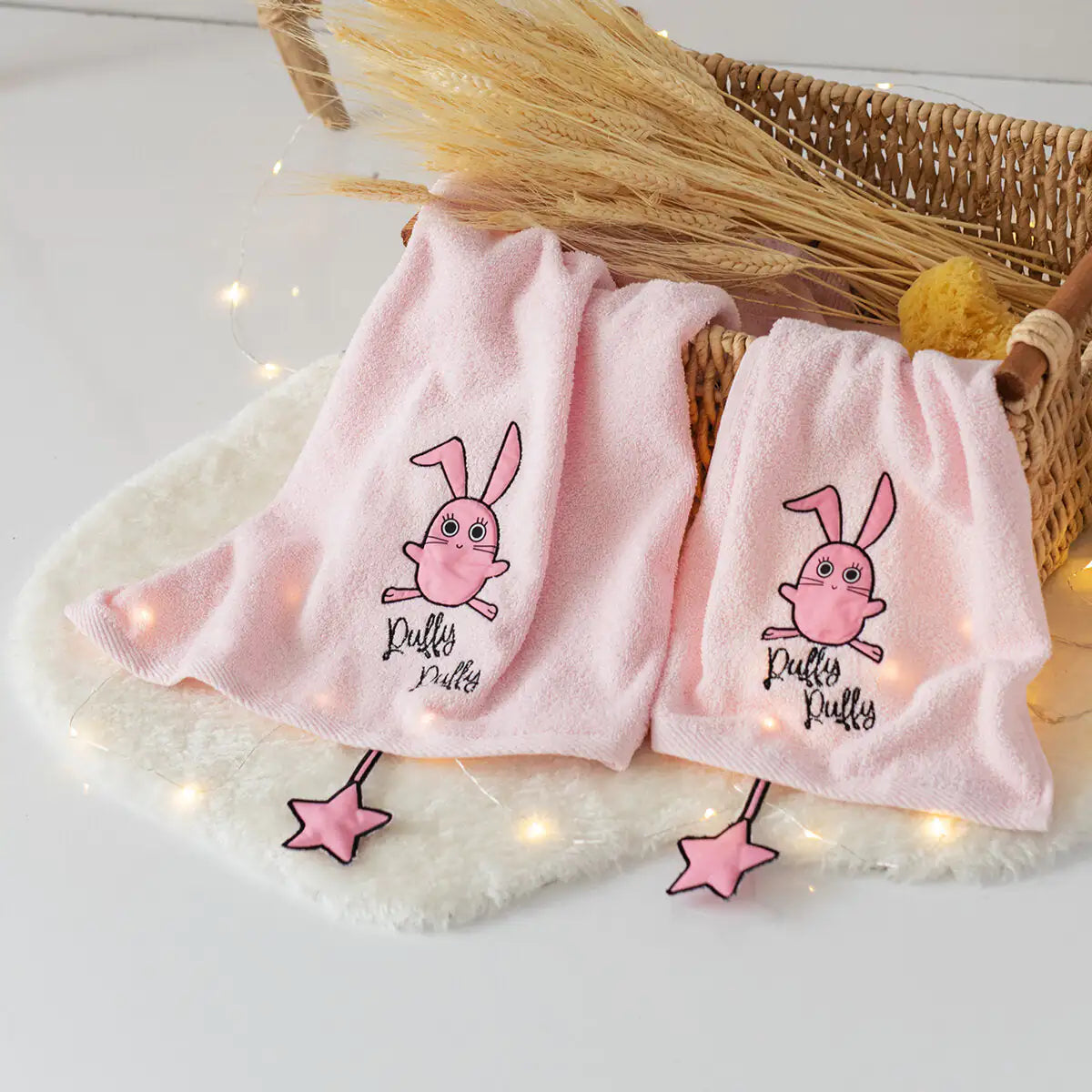 Milk&Moo Chancin Rabbit Baby Towel Set – 2-Pack