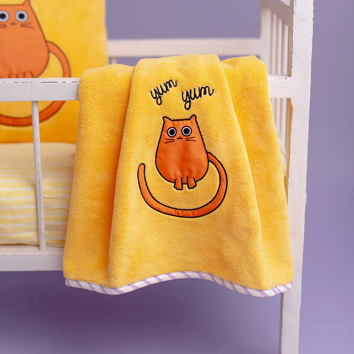 Milk&Moo™ Tombish Cat Baby Blanket Set – Blanket & Hooded Towel