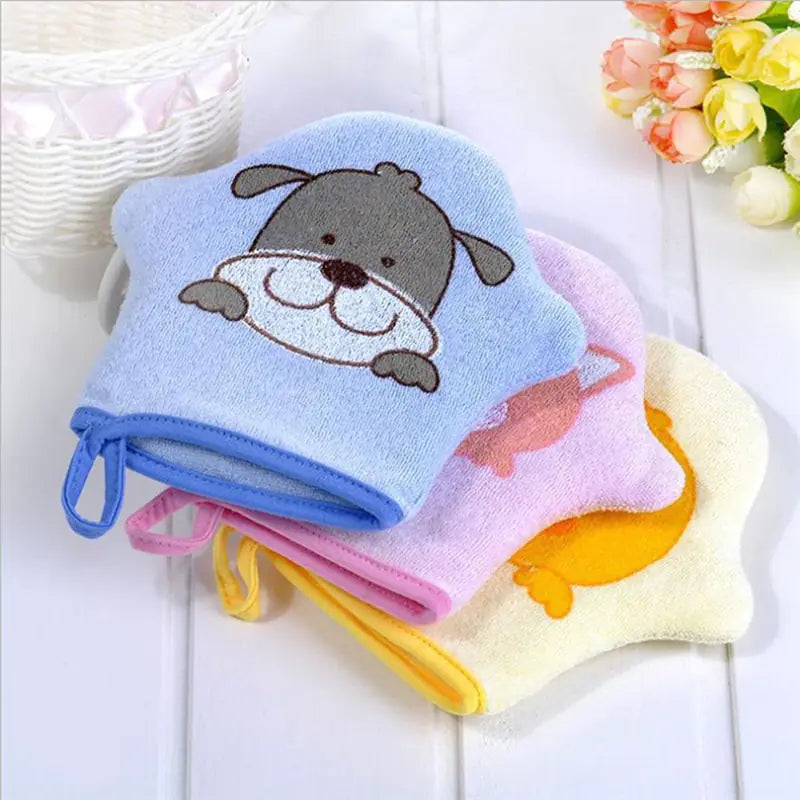 Baby Bath Brush with Exfoliating Wash Cloth and Sponge