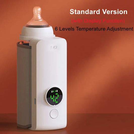 🍼 Portable Wireless Baby Bottle Warmer – Adjustable Heat