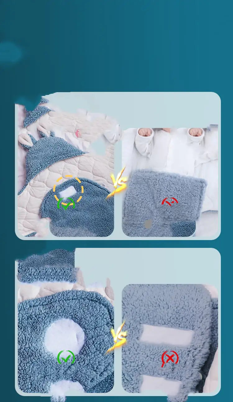 Kindora Anti-Shock Swaddle — Cozy Protective Sleeping Bag for Newborns
