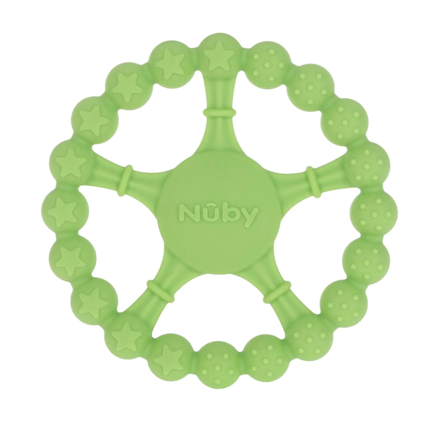 Nuby Silicone Wheel Teether – Multi-Textured Relief