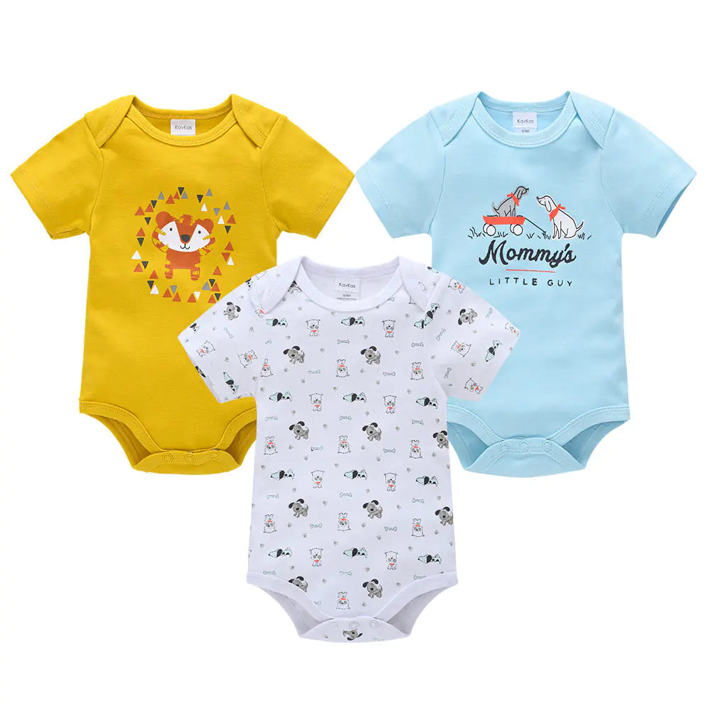 Kindora Summer Romper Set — 3-Piece Baby Outfit (Unisex)