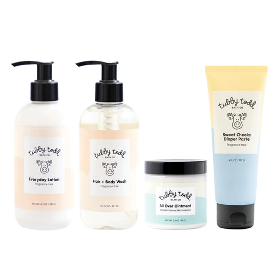 Baby Basics Care Kit – Shampoo, Lotion & Ointment Set (Fragrance-Free)