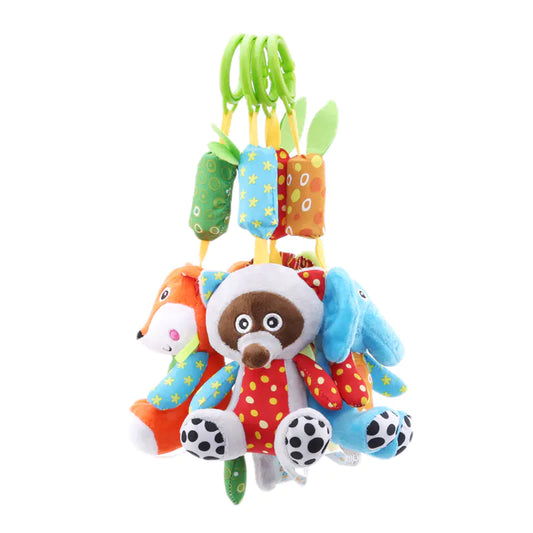 🎠 Baby Crib Mobile with Plush Toys & Bells